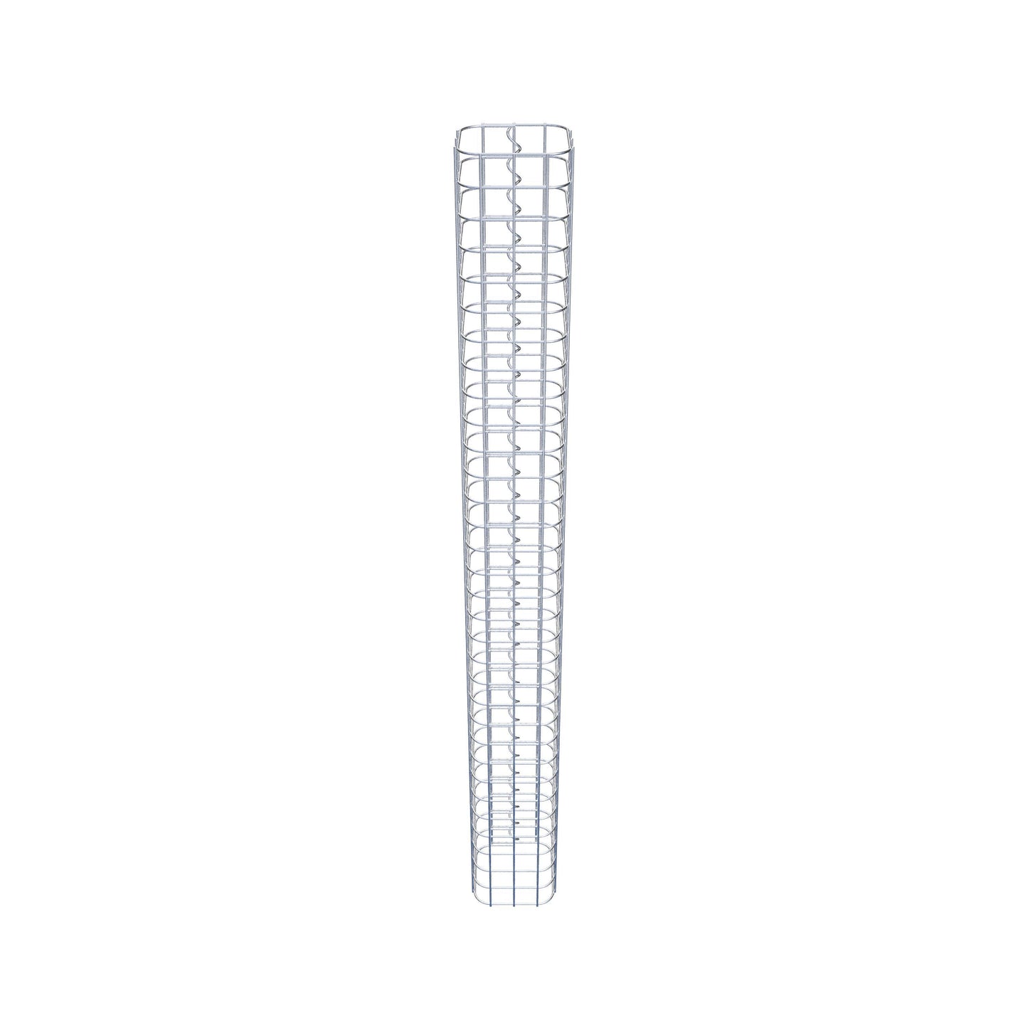 Coluna de gabião quadrada 17 cm x 17 cm, 160 cm de altura, PM 5 cm x 5 cm