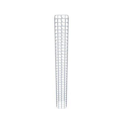 Coluna de gabião quadrada 17 cm x 17 cm, 160 cm de altura, PM 5 cm x 5 cm