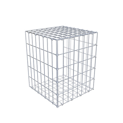 Mounted gabion type 2 50 cm x 40 cm x 40 cm, mesh size 5 cm x 10 cm, C-ring