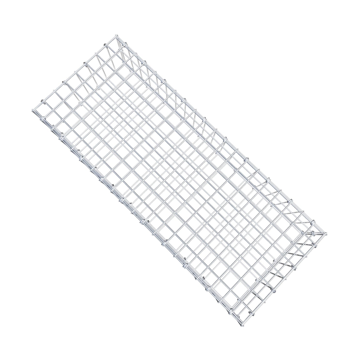 Gabião 100 cm x 20 cm x 40 cm (C x A x P), malhagem 5 cm x 10 cm, anel C
