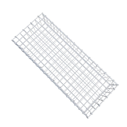 Gabião 100 cm x 20 cm x 40 cm (C x A x P), malhagem 5 cm x 10 cm, anel C