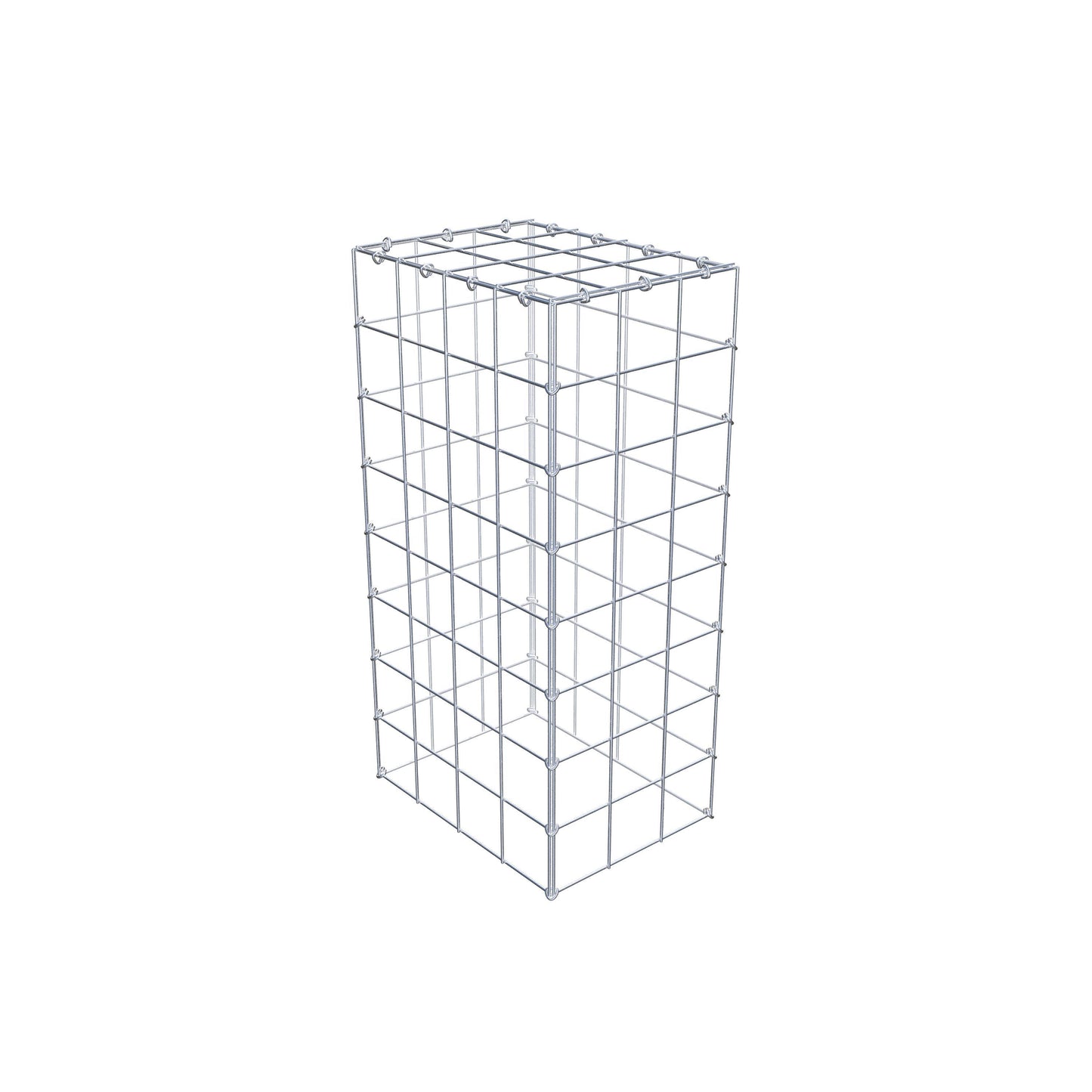 Gabião Tipo 3 80 cm x 40 cm x 30 cm (C x A x P), malhagem 10 cm x 10 cm, anel C