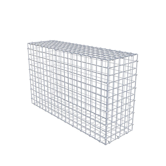 Gabion 100 cm x 60 cm x 30 cm (L x H x D), maskestørrelse 5 x 5 cm, spiralring