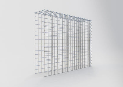 Gabion rapporté type 4 100 cm x 80 cm x 20 cm (L x H x P), mailles 5 cm x 5 cm, spirale