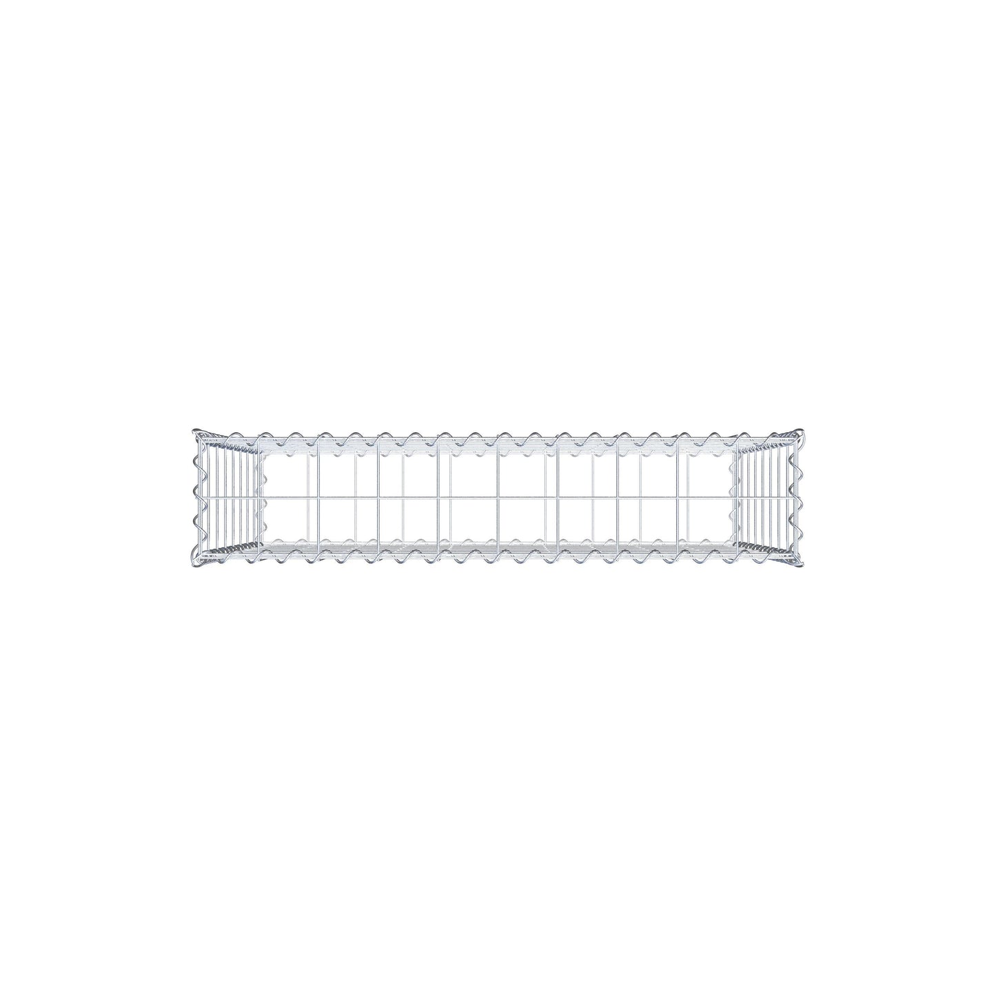 Gabion 100 cm x 80 cm x 20 cm (L x H x P), mailles 10 cm x 10 cm, spirale
