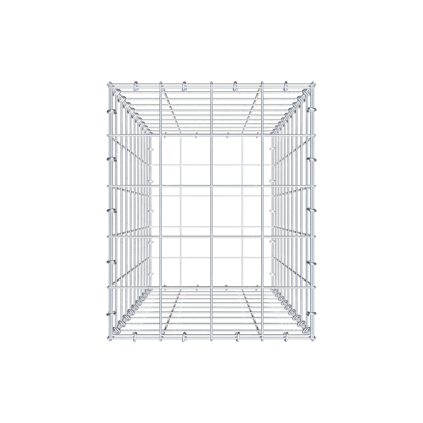 Schanskorf 100 cm x 40 cm x 50 cm (L x H x D), maaswijdte 10 cm x 10 cm, C-ring