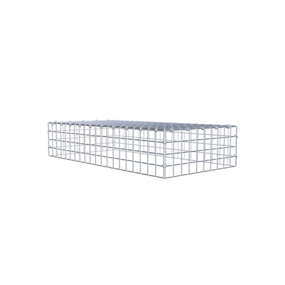 Type 3 oplegkorf 100 cm x 20 cm x 50 cm (L x H x D), maaswijdte 5 cm x 5 cm, C-ring