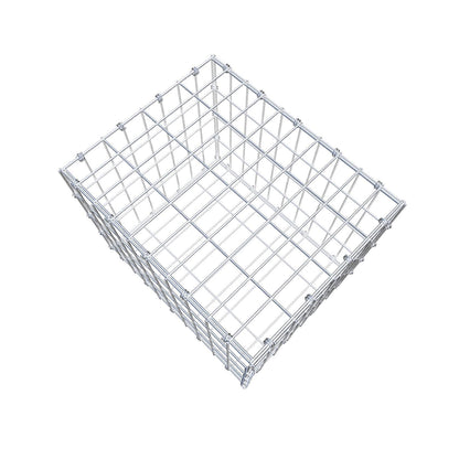 Schanskorf 50 cm x 40 cm x 40 cm (L x H x D), maaswijdte 5 x 10 cm, spiraalring