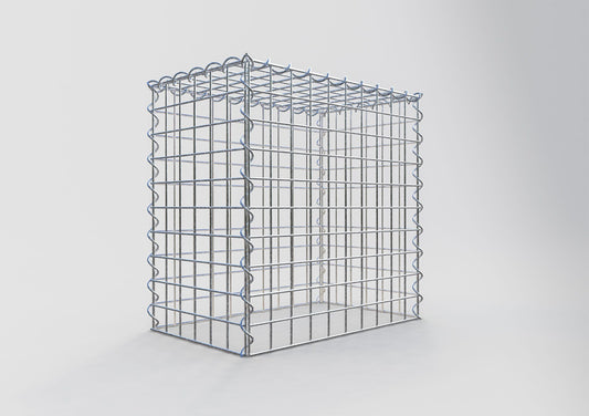 Anbaugabione Typ 3 50 cm x 50 cm x 30 cm (L x H x T), Maschenweite 5 cm x 5 cm, Spirale