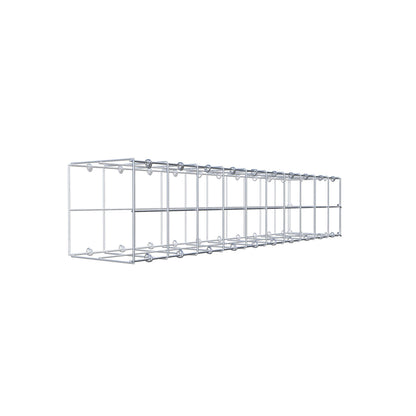 Gabbione fissabile tipo 2 100 cm x 20 cm x 20 cm (L x H x P), maglia 10 cm x 10 cm, anello a C