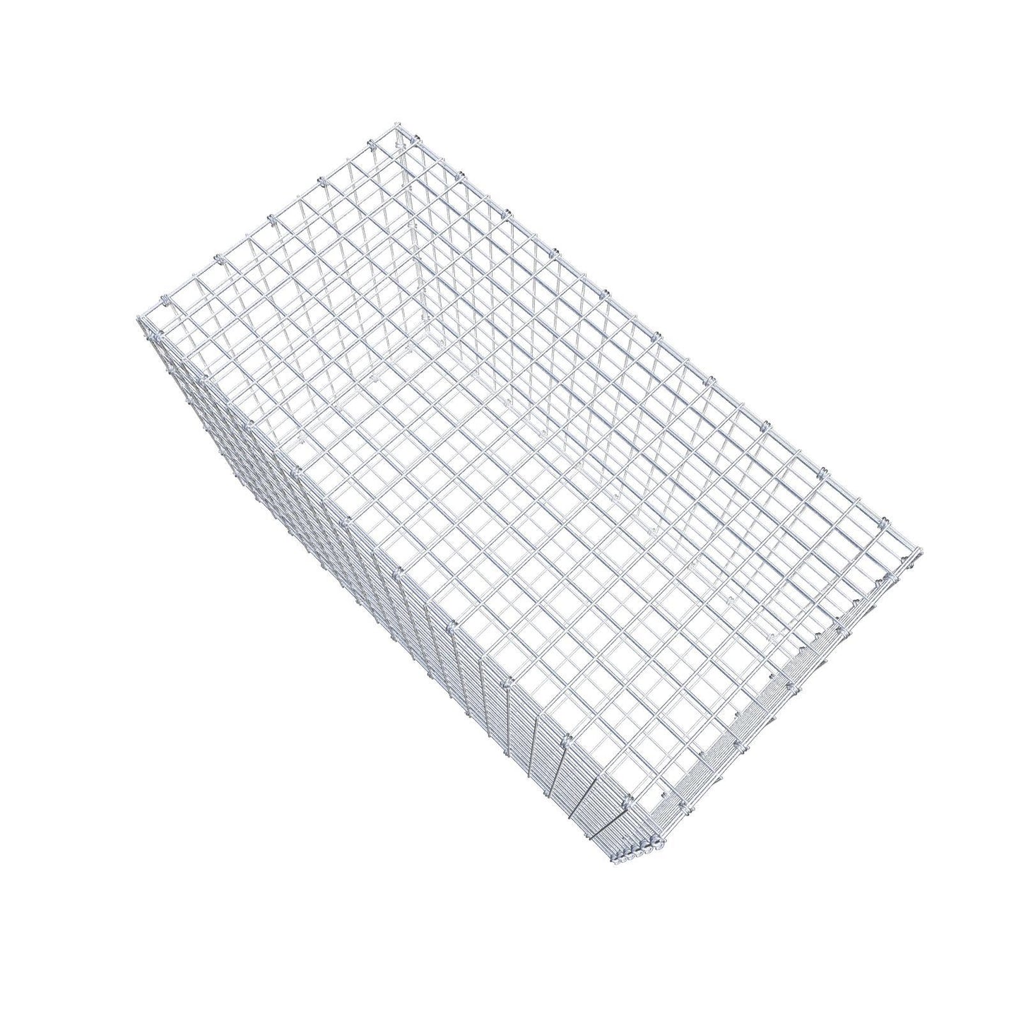 Gabion 100 cm x 60 cm x 50 cm (L x H x D), maskestørrelse 5 x 5 cm, spiralring