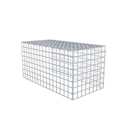 Toegevoegde pool type 4 80 cm x 40 cm x 40 cm (L x H x D), maaswijdte 5 cm x 5 cm, C-ring