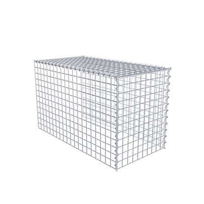 Gavión complementario tipo 4 100 cm x 60 cm x 50 cm (L x A x P), malla 5 cm x 5 cm, espiral