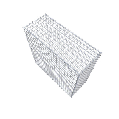 Schanskorf 100 cm x 100 cm x 40 cm (L x H x D), maaswijdte 5 cm x 5 cm, spiraalvormig