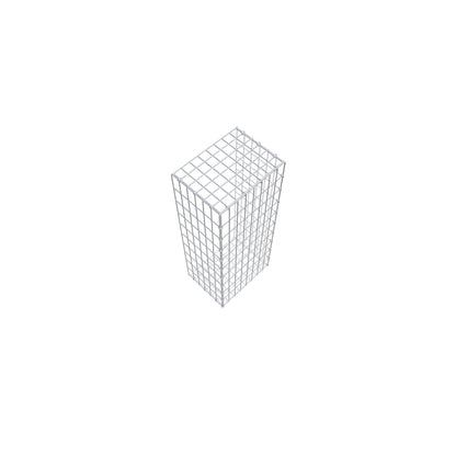 Mounted gabion type 2 100 cm x 30 cm x 40 cm, mesh size 5 cm x 10 cm, C-ring
