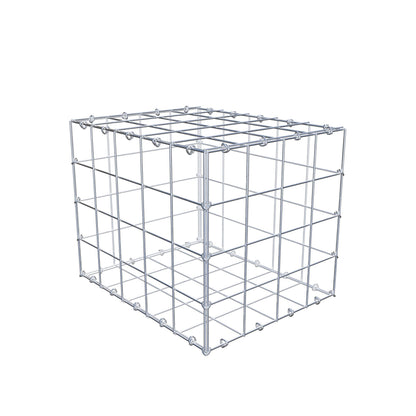Gabion 50 cm x 40 cm x 40 cm (L x H x D), mesh size 10 cm x 10 cm, C-ring