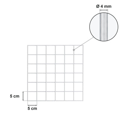 Gabione 80 cm x 40 cm x 40 cm (L x H x T), Maschenweite 5 cm x 5 cm, Spirale