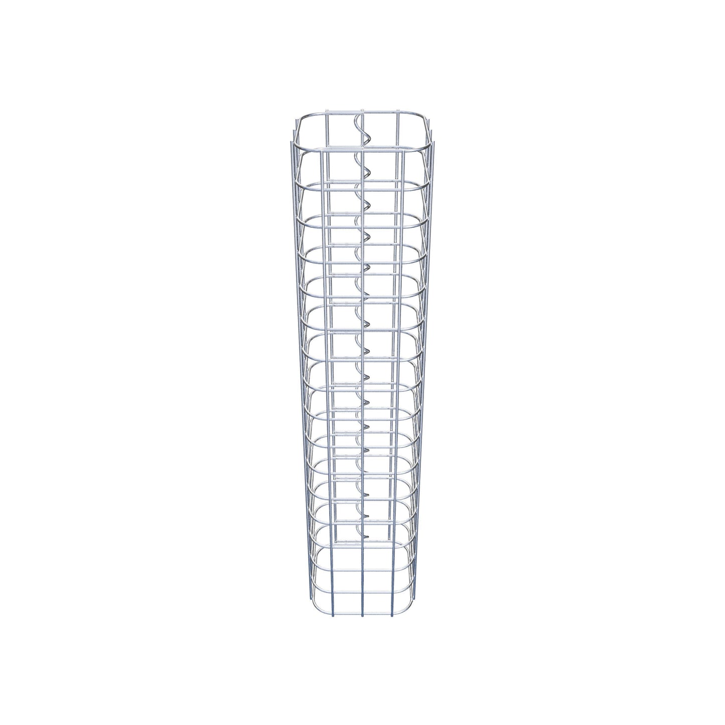 Gabionensäule eckig 17 cm x 17 cm, 80 cm Höhe, MW 5 cm x 5 cm