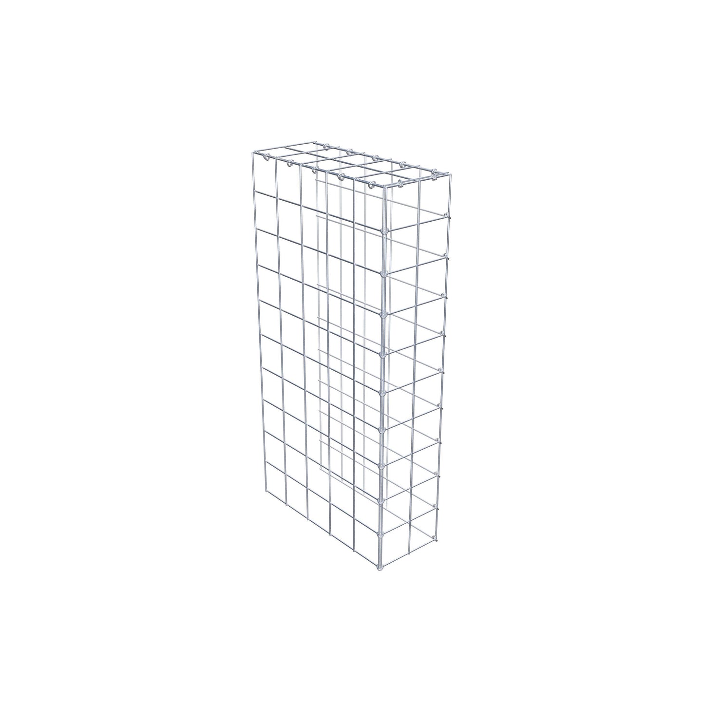 Type 4 oplegkorf 100 cm x 50 cm x 20 cm (L x H x D), maaswijdte 10 cm x 10 cm, C-ring