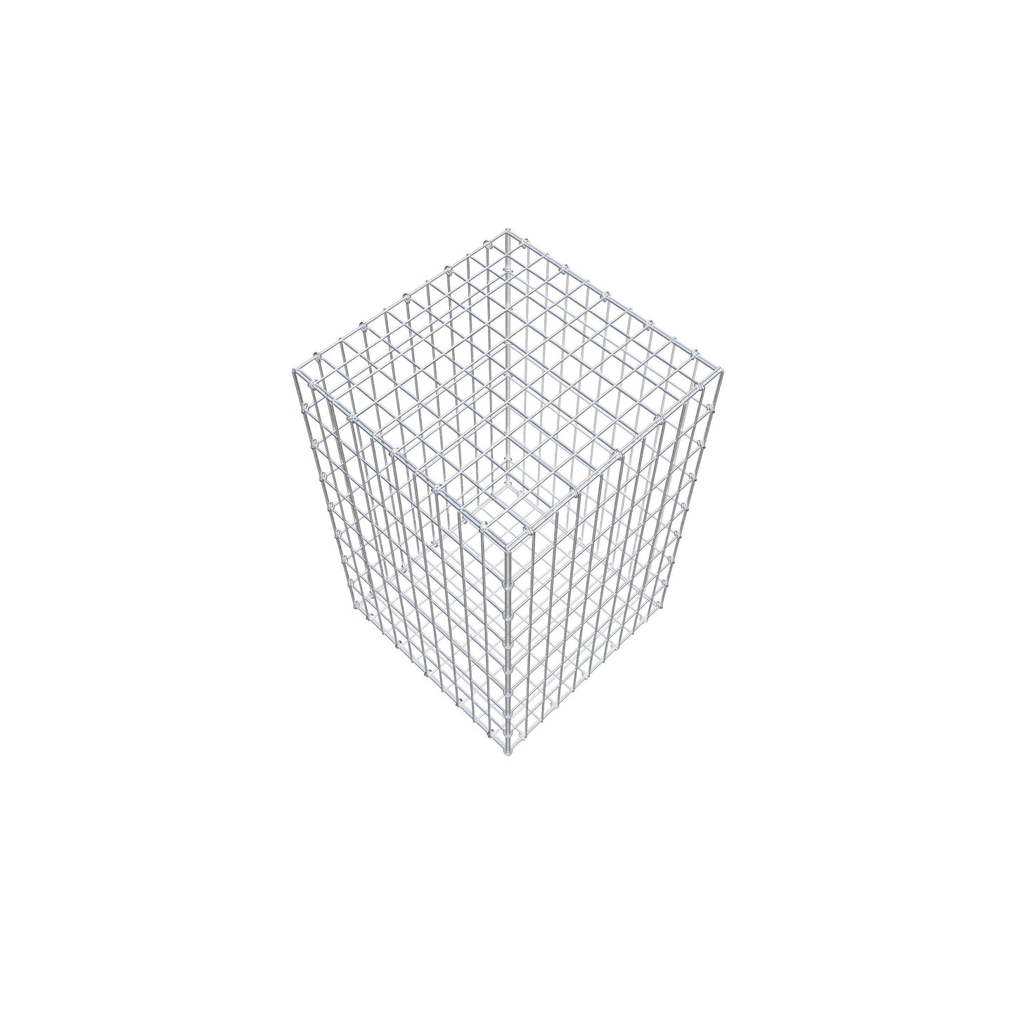 Gabion 80 cm x 50 cm x 50 cm (L x H x D), maskstorlek 5 cm x 10 cm, C-ring