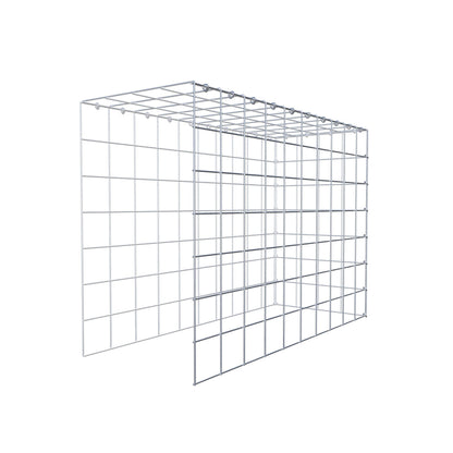 Monteret gabion type 4 100 cm x 70 cm x 40 cm (L x H x D), maskestørrelse 10 cm x 10 cm, C-ring