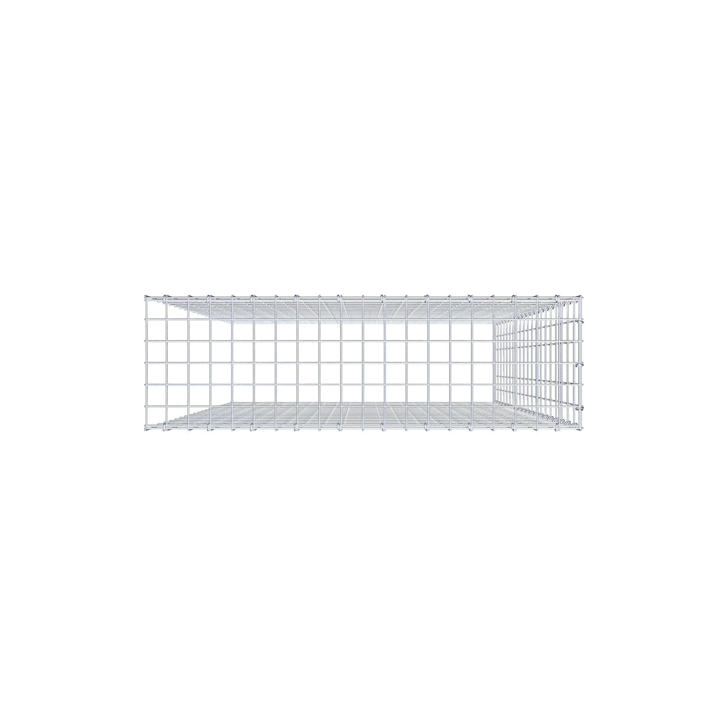 Gabbione aggiuntivo tipo 4 200 cm x 100 cm x 30 cm (L x H x P), maglia 5 cm x 10 cm, anello a C