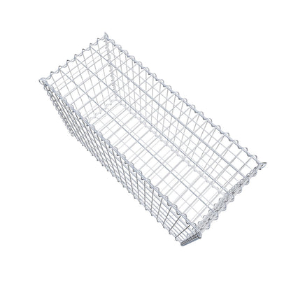 Gabião 100 cm x 60 cm x 40 cm (C x A x P), malhagem 5 cm x 10 cm, espiral
