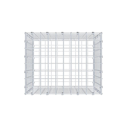 Gabion 50 cm x 40 cm x 40 cm (L x H x P), mailles 5 x 5 cm, anneau en spirale