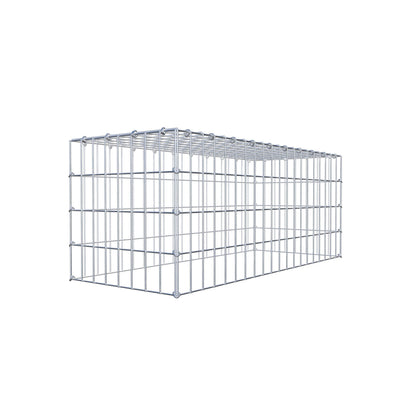 Gavión complementario de tipo 3 100 cm x 40 cm x 40 cm (largo x alto x fondo), malla 5 cm x 10 cm, anillo en C