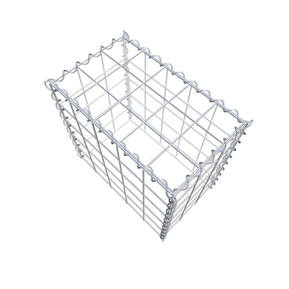 Add-on schanskorf type 3 50 cm x 50 cm x 30 cm (L x H x D), maaswijdte 10 cm x 10 cm, spiraalvormig