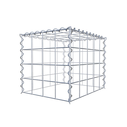 Gabion rapporté type 3 50 cm x 40 cm x 40 cm (L x H x P), mailles 10 cm x 10 cm, spirale