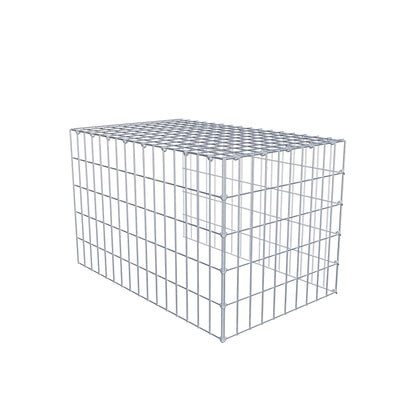 Toegevoegde pool type 4 80 cm x 50 cm x 50 cm (L x H x D), maaswijdte 5 cm x 10 cm, C-ring