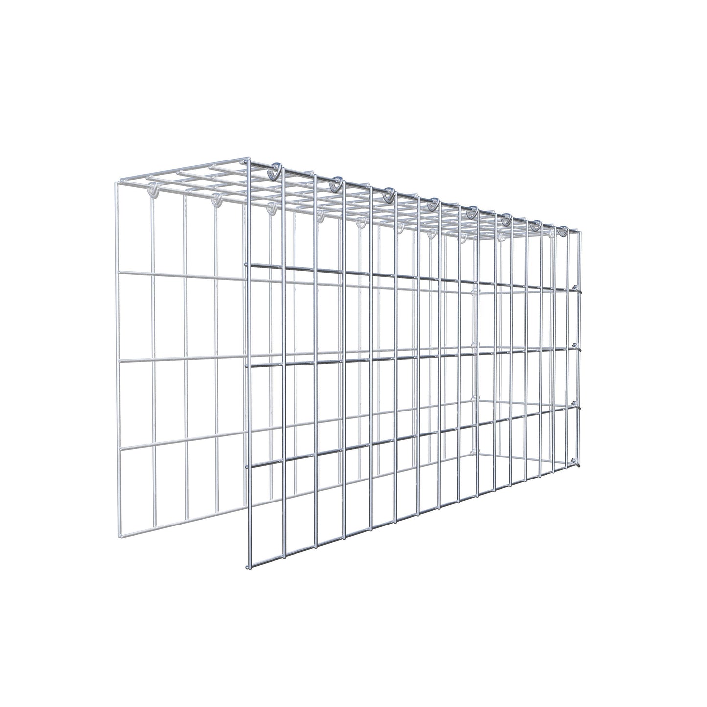 Toegevoegde pool type 4 80 cm x 40 cm x 20 cm (L x H x D), maaswijdte 5 cm x 10 cm, C-ring