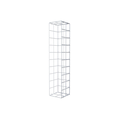 Gabbione fissabile tipo 2 100 cm x 20 cm x 20 cm (L x H x P), maglia 10 cm x 10 cm, anello a C