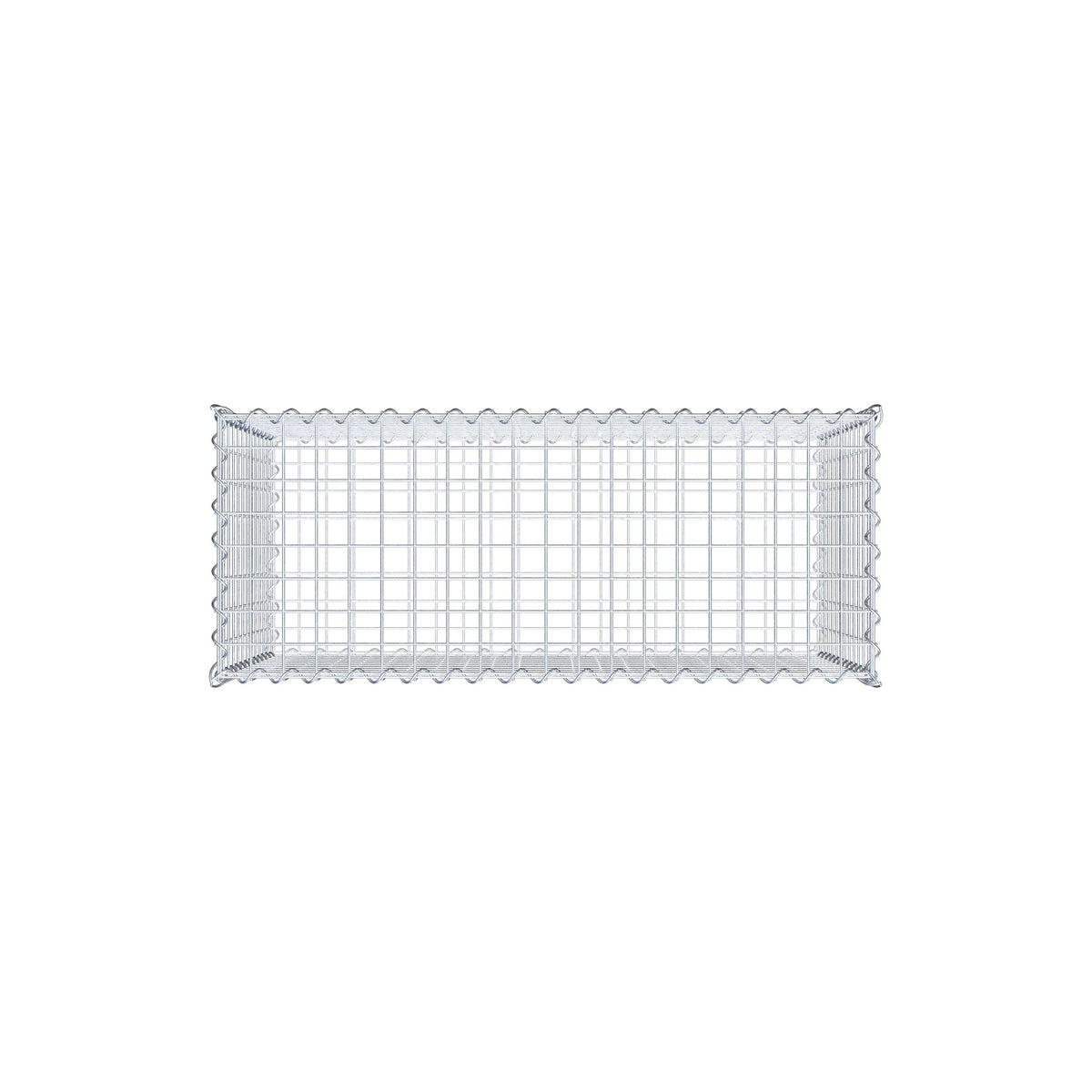 Gabion 100 cm x 60 cm x 40 cm (L x H x D), mesh size 5 cm x 5 cm, spiral