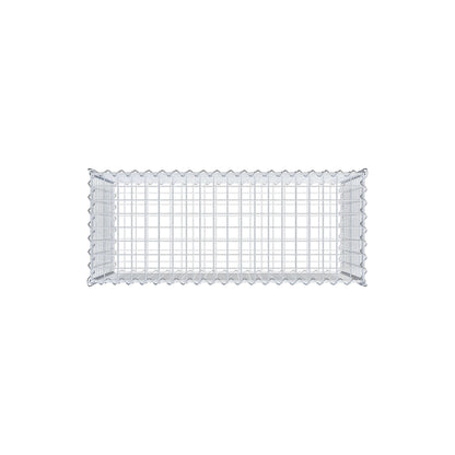 Gabion 100 cm x 60 cm x 40 cm (L x H x D), mesh size 5 cm x 5 cm, spiral