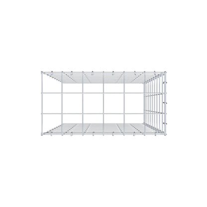 Gavión adicional tipo 4 100 cm x 60 cm x 30 cm (L x A x P), malla 10 cm x 10 cm, anillo en C