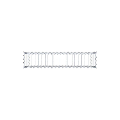 Schanskorf 100 cm x 50 cm x 20 cm (L x H x D), maaswijdte 10 cm x 10 cm, spiraalvormig