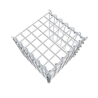 Gabião tipo 4 30 cm x 30 cm x 30 cm (C x A x P), malhagem 5 cm x 10 cm, espiral