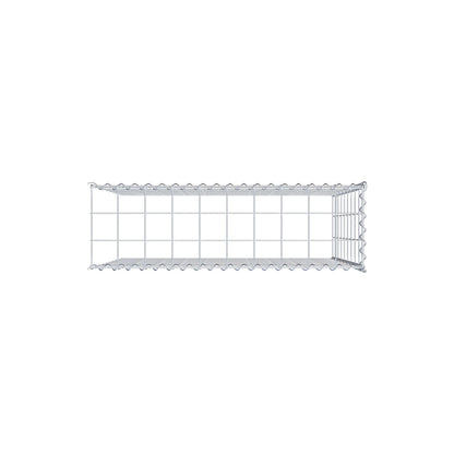 Gavión adulto tipo 4 100 cm x 90 cm x 30 cm (largo x alto x profundidad), tamaño de malla 10 cm x 10 cm, espiral