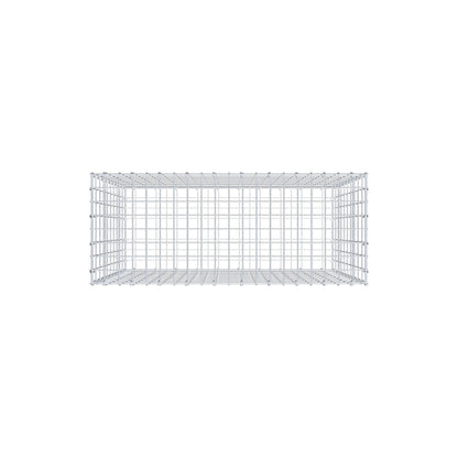 Gabion 100 cm x 100 cm x 40 cm (L x H x D), maskestørrelse 5 cm x 10 cm, C-ring