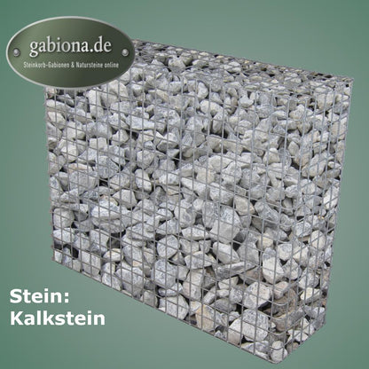 Gabion galvanisé à chaud 102 cm x 82 cm x 32 cm, mailles 5 cm x 5 cm, entièrement soudé
