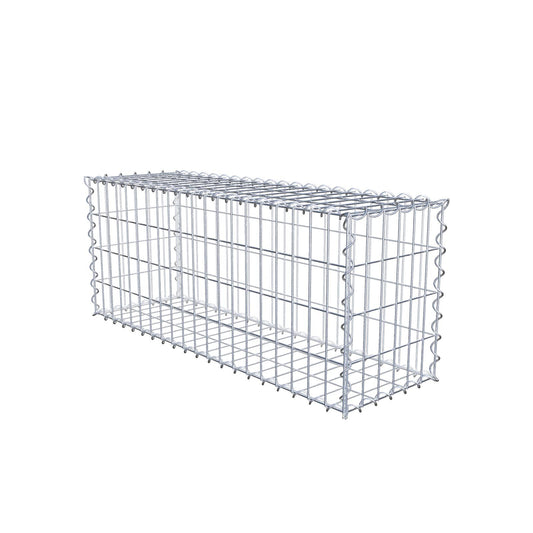 Gabbione 100 cm x 40 cm x 30 cm (L x H x P), maglia 5 cm x 10 cm, spirale