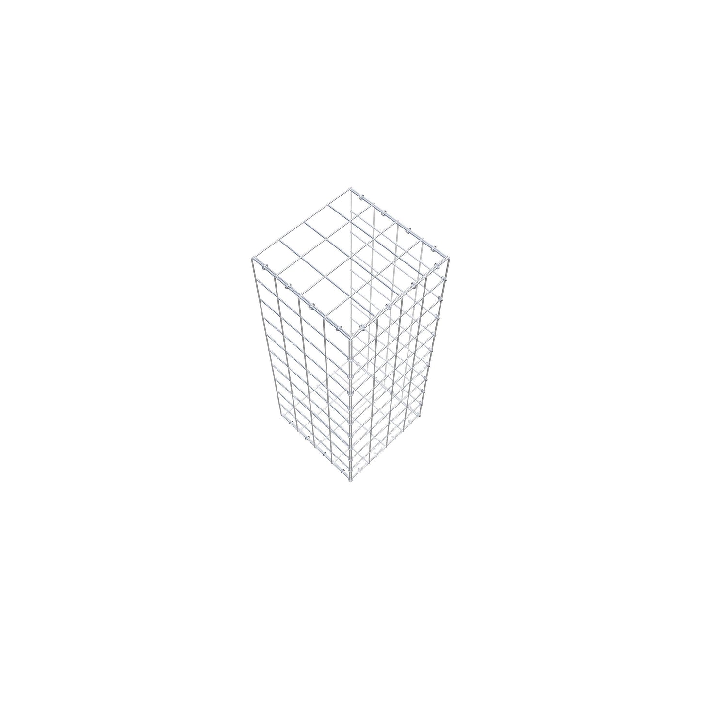 Opzetpaal type 2 100 cm x 40 cm x 40 cm (L x H x D), maaswijdte 10 cm x 10 cm, C-ring