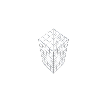 Opzetpaal type 2 100 cm x 40 cm x 40 cm (L x H x D), maaswijdte 10 cm x 10 cm, C-ring