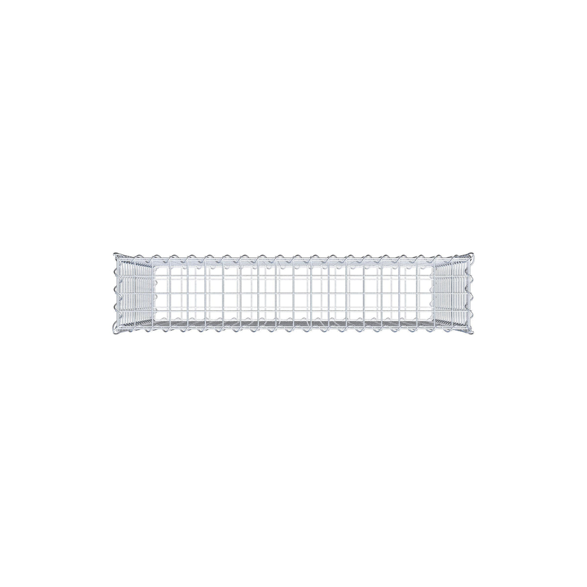 Gavión 100 cm x 80 cm x 20 cm (L x A x P), luz de malla 5 cm x 5 cm, en espiral