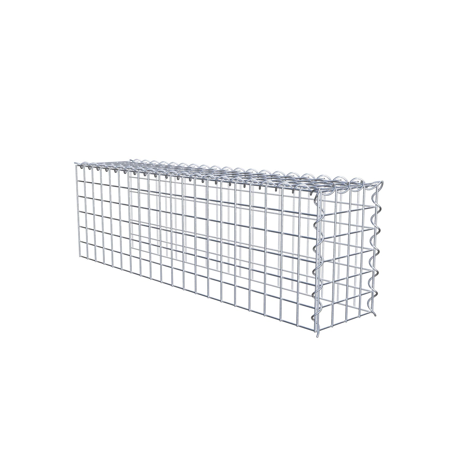 Add-on schanskorf type 4 100 cm x 30 cm x 20 cm (L x H x D), maaswijdte 5 cm x 5 cm, spiraalvormig
