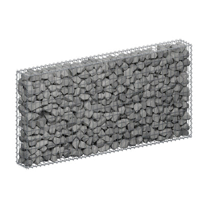Gabion 200 cm x 100 cm x 20 cm (L x H x P), mailles 5 cm x 10 cm, spirale