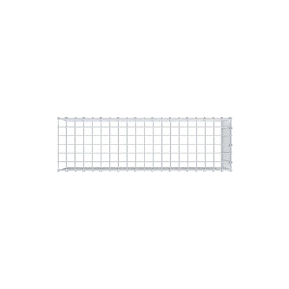 Gavión complementario de tipo 4 100 cm x 40 cm x 30 cm (largo x alto x fondo), malla 5 cm x 5 cm, anillo en C