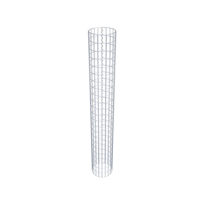 Coluna de gabião redonda 32 cm de diâmetro, 230 cm de altura, malhagem 5 cm x 10 cm